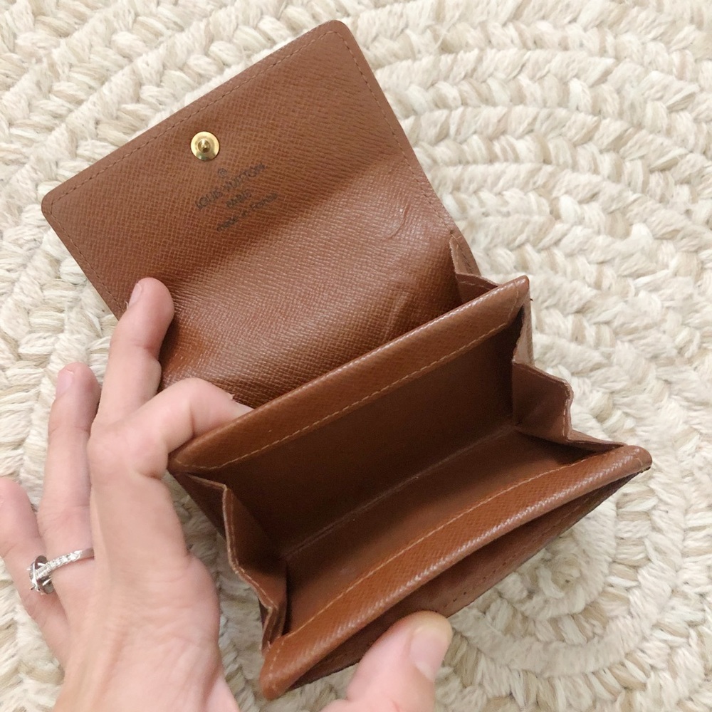 LOUIS VUITTON PORTE MONNAIE PLAT COIN PURSE - Picture 3 of 8